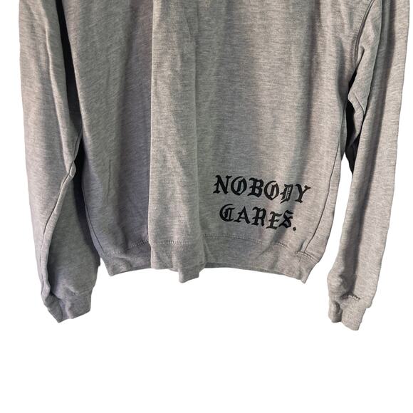 Cold Crush Women's Size XL Shhh..Nobody Cares Graphic Streetwear Sweater - Picture 3 of 7
